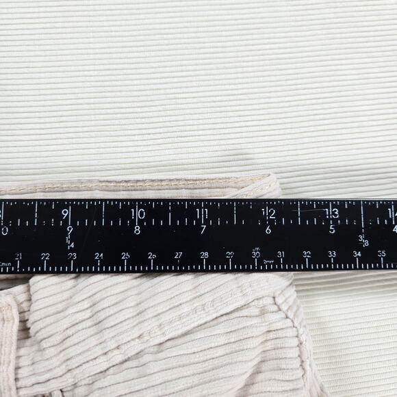 Levi's Premium Corduroy Ribcage Straight Ankle Pants in Beige Women's Size 24 - Picture 4 of 10